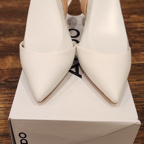 White slingback heels - Picture 2 of 3